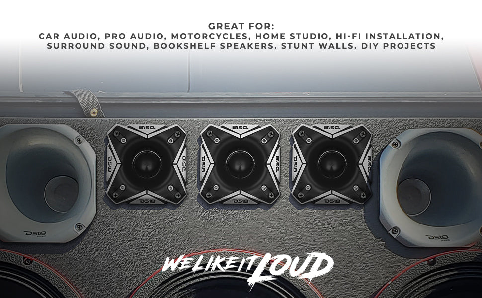 3.8" Super Bullet Tweeter | 250W RMS 1.5" Titanium 4-Ohm Vc - DS18