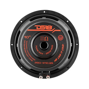PRO 10" Water Resistant Woofer 350 Watts Rms 2-Ohm SVC - DS18