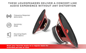 PRO-X 10" Mid-Range Bullet Loudspeaker | 300W RMS 8-Ohm - DS18