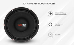 PRO-X 10" Mid-Bass Loudspeaker | 400W RMS 8-Ohm - DS18