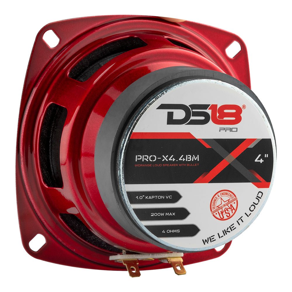 PRO-X 4" Mid-Range Loudspeaker with Bullet | 100W RMS 4-Ohm - DS18