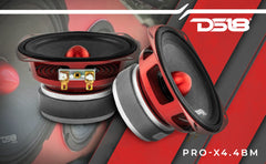 PRO-X 4" Mid-Range Loudspeaker with Bullet | 100W RMS 4-Ohm - DS18
