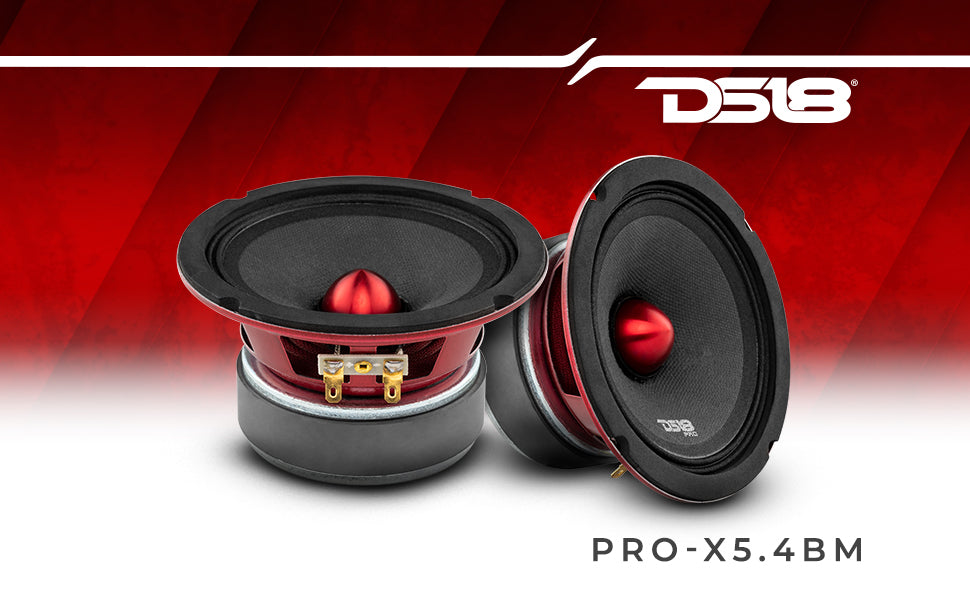 PRO-X 5.25" Mid-Range Loudspeaker with Bullet | 150W RMS 4-Ohm - DS18