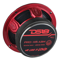 PRO-X 6.5" Mid-Range Loudspeaker with Bullet | 250W RMS 4-Ohm - DS18