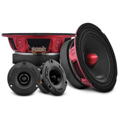 Pro Audio Loudspeakers Package - Pair 6.5" Speakers + Pair of Tweeters - DS18