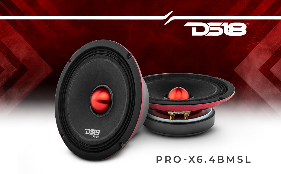 PRO-X 6.5" Shallow Mid-Range Bullet Loudspeaker | 200W RMS 4-Ohm - DS18