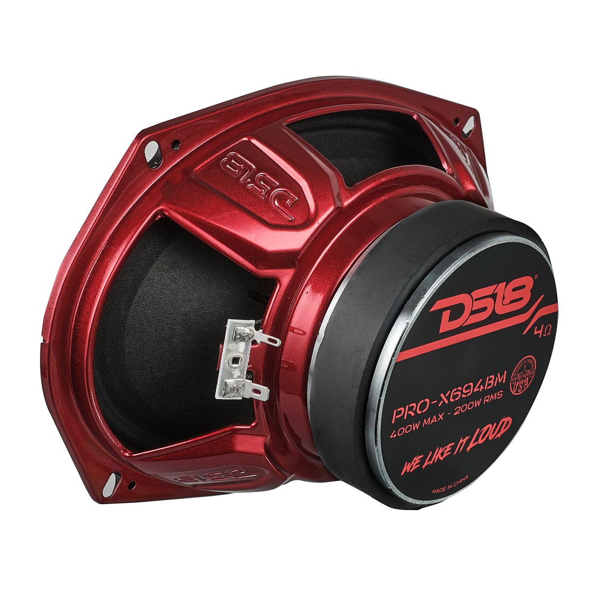 PRO-X 6X9" Mid-Range Loudspeaker with Bullet | 200W RMS 4-Ohm - DS18