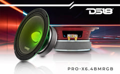 PRO-X 6.5" Mid-Range Loudspeaker with RGB Light Bullet 250 Watts Rms 4-Ohm - DS18