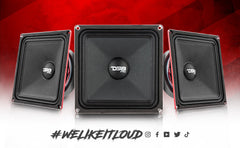 PRO 6.5" Square Midrange Loudspeaker 450 Watts 4-ohm - DS18