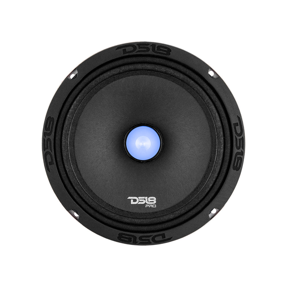 PRO-X 8" Mid-Range Loudspeaker with RGB Light Bullet 275 Watts Rms 4-Ohm - DS18