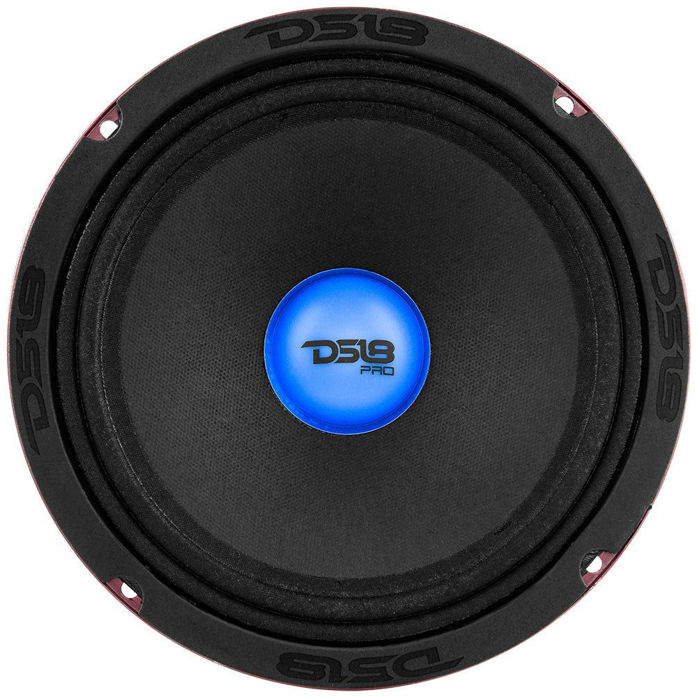 PRO-X 8" Mid-Range Loudspeaker with RGB Light Dust Cap 275 Watts Rms 4-Ohm - DS18