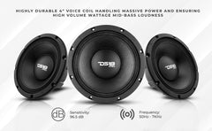 PRO 10" Neodymium Mid-Bass Loudspeaker 1000 Watts Rms 8-Ohm - DS18