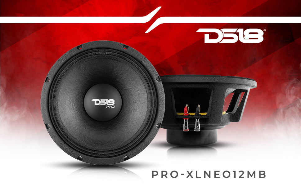 PRO 12" Neodymium Mid-Bass Loudspeaker 1000 Watts Rms 8-Ohm - DS18