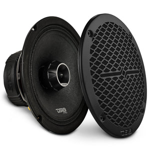 PRO-ZT 8" Coaxial Mid-Range Loudspeaker with Water-Resistant Cone Built-in Bullet Tweeter and Grill | 275W RMS 4-Ohm - DS18