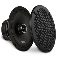 PRO-ZT 8" Coaxial Mid-Range Loudspeaker with Water-Resistant Cone Built-in Bullet Tweeter and Grill | 275W RMS 4-Ohm - DS18