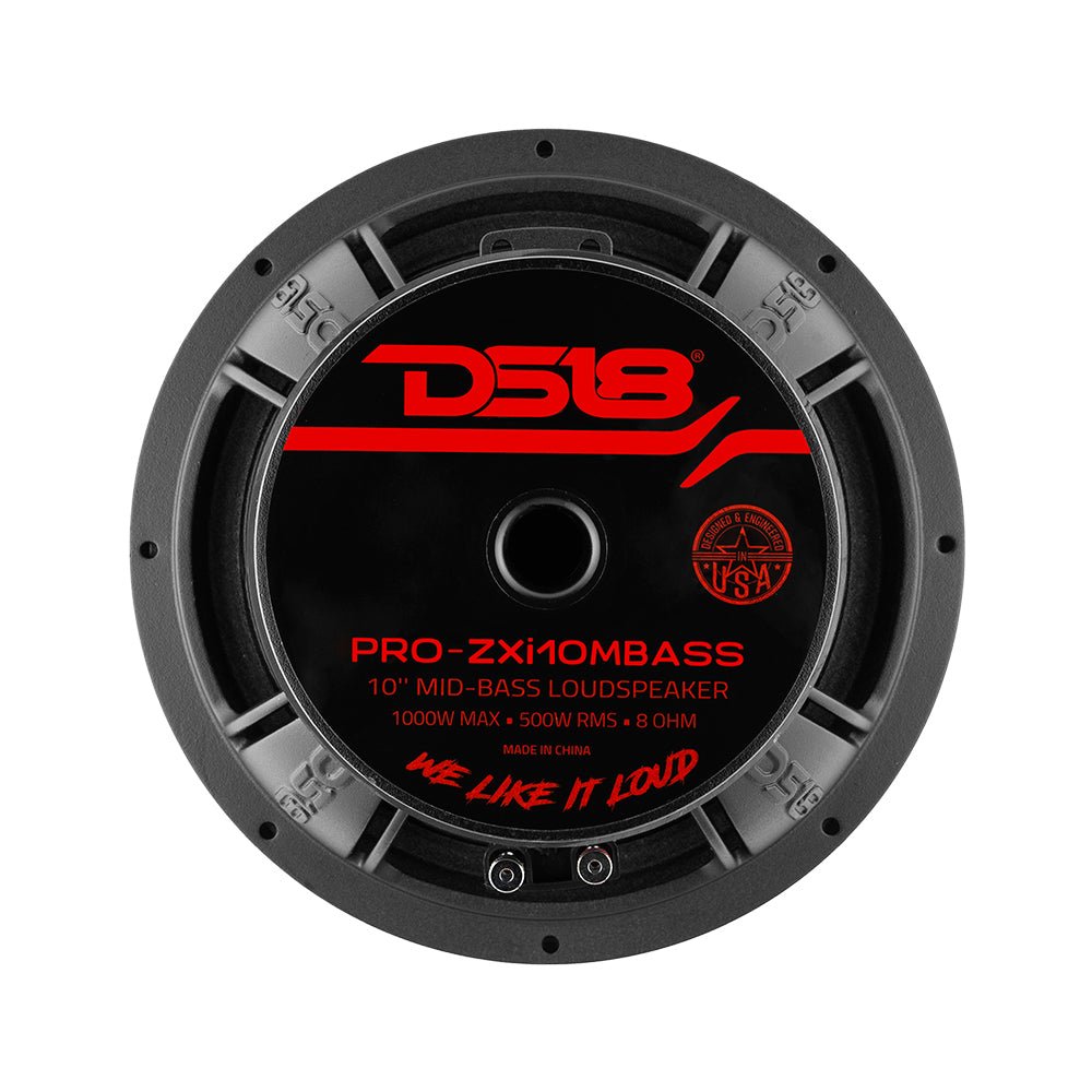 PRO-ZXI 10" Mid-Bass Loudspeaker With Neodymium/Ferrite Magnets 500 Watts Rms 8-Ohm - DS18