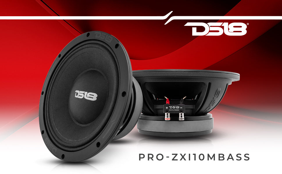 PRO-ZXI 10" Mid-Bass Loudspeaker With Neodymium/Ferrite Magnets 500 Watts Rms 8-Ohm - DS18