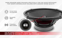 PRO-ZXI 6x9" Mid-Range Bullet Loudspeaker Neodymium/Ferrite Magnets | 300W RMS 4-Ohm - DS18