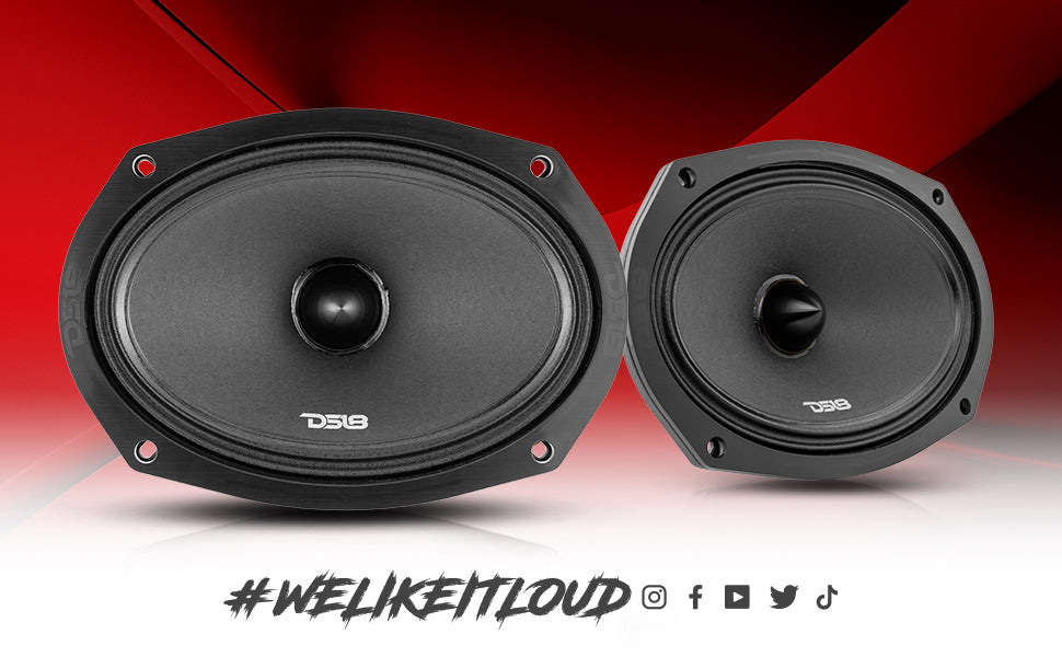 PRO-ZXI 6x9" Mid-Range Bullet Loudspeaker Neodymium/Ferrite Magnets | 300W RMS 4-Ohm - DS18
