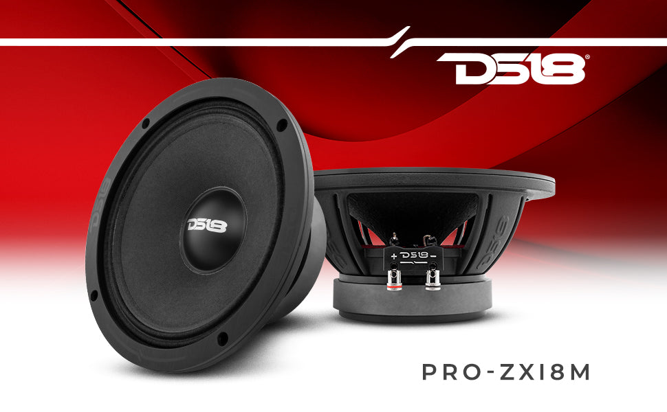 PRO-ZXI 8" Mid-Range Loudspeaker With Neodymium/Ferrite Magnets 350 Watts Rms 8-Ohm - DS18