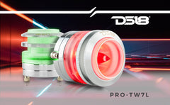 2.3" Neodymium Super Bullet Tweeter 1" Titanium Voice Coil with RGB LED Lights - DS18
