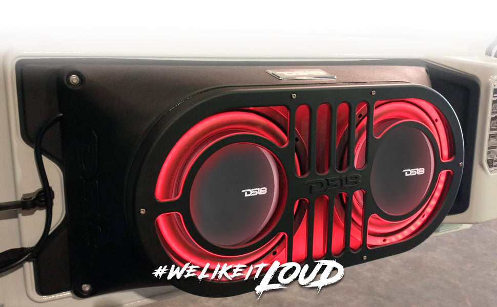 PS Shallow-Mount Water Resistant 10" Subwoofer | 500W RMS DVC 2-Ohm - DS18