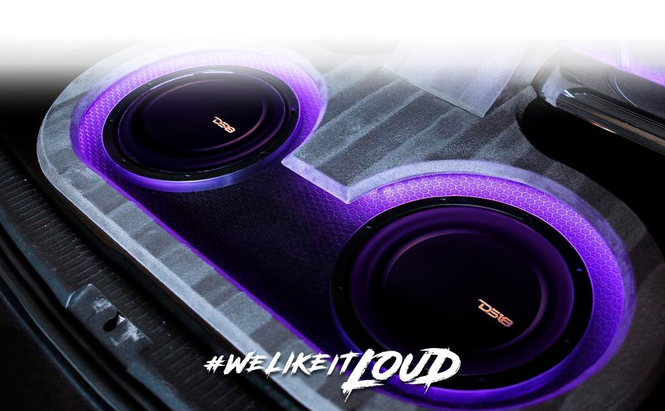 PS Shallow-Mount Water Resistant 12" Subwoofer | 600W RMS DVC 4-Ohm - DS18