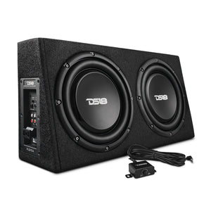 10" Active Subwoofer Shallow Enclosure with 10" Passive Subwoofer For Pickup Trucks - DS18