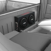 10" Active Subwoofer Shallow Enclosure with 10" Passive Subwoofer For Pickup Trucks - DS18