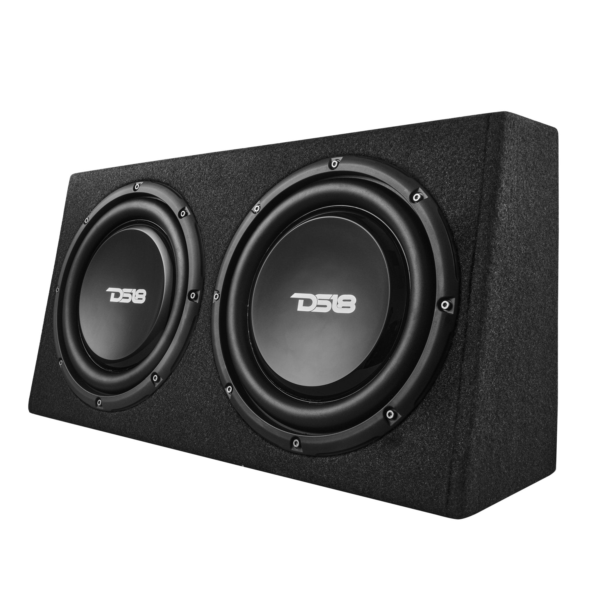 10" Active Subwoofer Shallow Enclosure with 10" Passive Subwoofer For Pickup Trucks - DS18