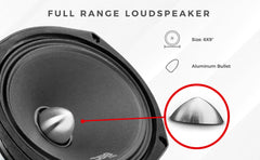 PRO 6x9" Neodymium Full-Range Bullet Loudspeaker 250 Watts Rms 4-Ohm - DS18