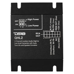 2-Channel Lossless Audio Line Output Converter with Auto Turn-On And Speaker Emulator - DS18