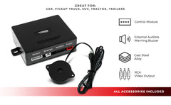 DS18 RCS2IN1LP Waterproof Reverse Camera and Backup Buzzer for License Plate - DS18