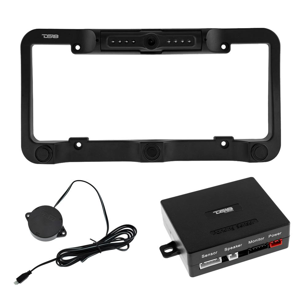 DS18 RCS2IN1LP Waterproof Reverse Camera and Backup Buzzer for License Plate - DS18
