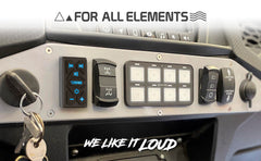 Marine And Powersports Waterproof Rocker Switch Bluetooth Audio Receiver With Controls - DS18
