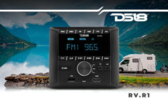 RV and Trailers Headunit 2.75" LCD screen , 2 Zones, 4 volts Output,HDMI, BT, RDS 4 X 50 Watts - DS18