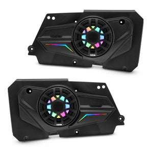 Polaris RZR-XP 2014-2023 Rear Door Panels Loaded with NXL-iQ 6.5" Coaxial Speakers with Digital LED Lighting - DS18