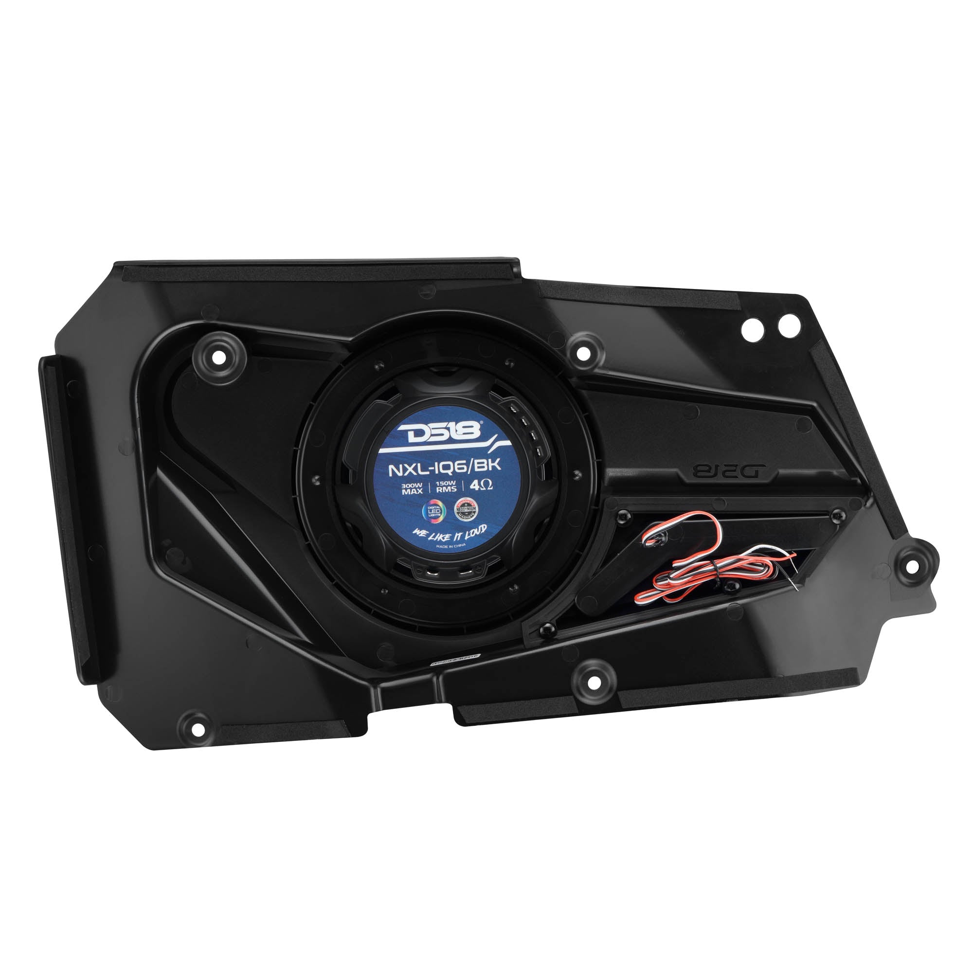 Polaris RZR-XP 2014-2023 Rear Door Panels Loaded with NXL-iQ 6.5" Coaxial Speakers with Digital LED Lighting - DS18