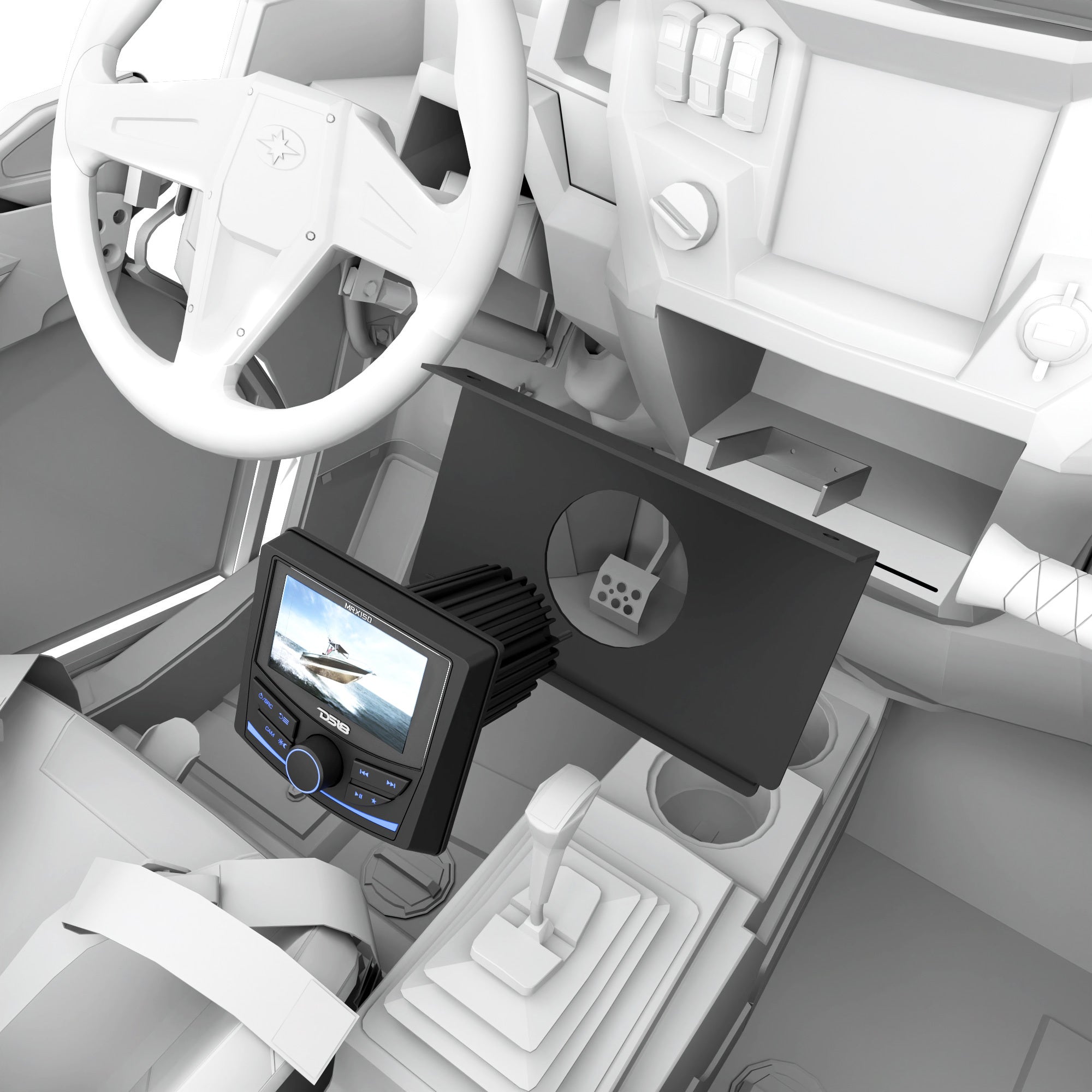 Polaris RZR-XP 2014-2023 Pocket Mount Compatible with MRX150 Head-Unit - DS18