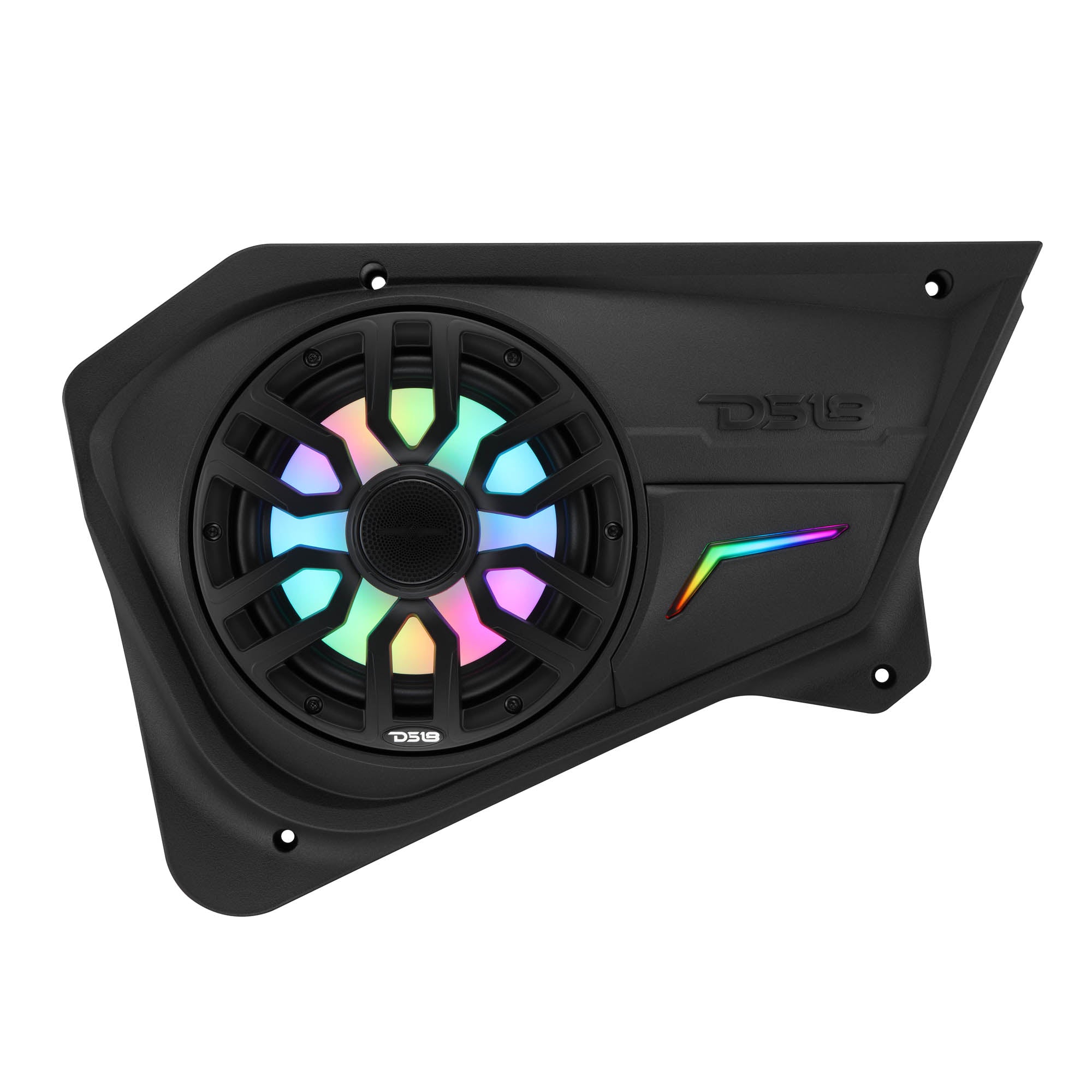 Polaris RZR Rear Door Panels Loaded with NXL-IQ/BK 8" Coaxial Speakers - DS18