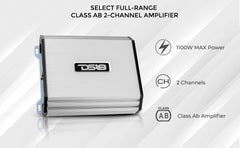 DS18 SELECT S-1100.2 – Class AB 2 Channel Full Range Amplifier – 1800 Watts - DS18