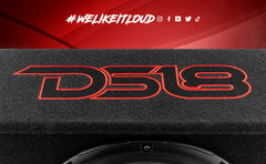 10" Loaded Amplified Shallow Subwoofer Enclosure 350 Watts Rms - DS18