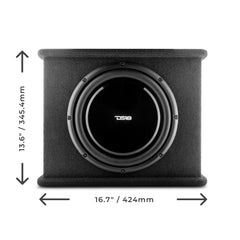 12" Loaded Amplified Shallow Subwoofer Enclosure 350 Watts Rms - DS18