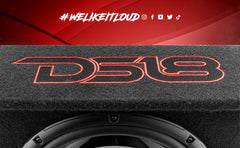 12" Loaded Amplified Shallow Subwoofer Enclosure 350 Watts Rms - DS18