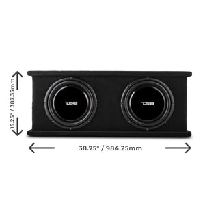 12" Loaded Shallow Subwoofer Enclosure 700 Watts Rms @ 1 ohm - DS18