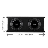 12" Loaded Shallow Subwoofer Enclosure 700 Watts Rms @ 1 ohm - DS18