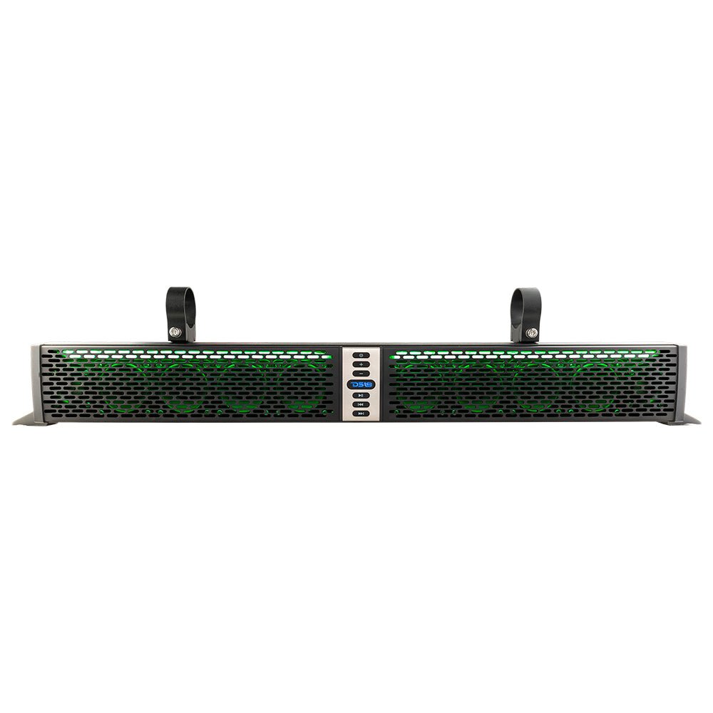 DS18 HYDRO SBAR35BT 35" Marine Water Resistant Amplified With Bluetooth Sound Bar Speaker System RGB LED Lights 10 Speakers