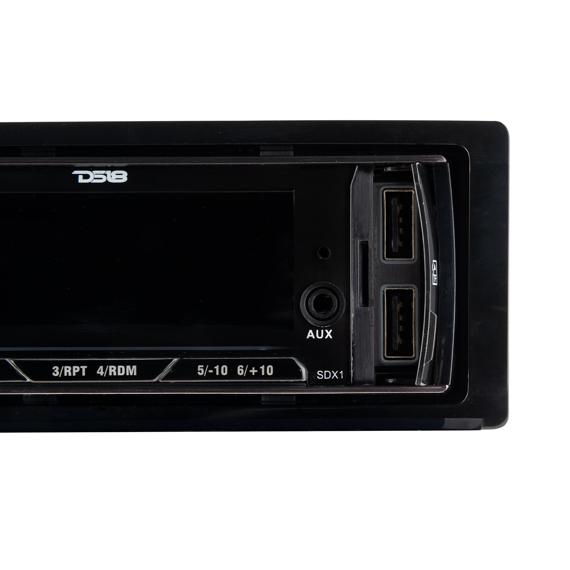 Single-DIN Digital Media Receiver Mech-Less Player, Bluetooth, Dual USB ,7 Volt Preouts - DS18