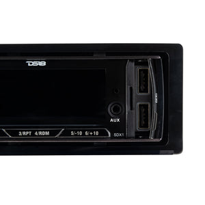 Single-DIN Digital Media Receiver Mech-Less Player, Bluetooth, Dual USB ,7 Volt Preouts - DS18