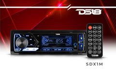 Single-DIN Digital Media Receiver Mech-Less Player, Bluetooth, Dual USB ,7 Volt Preouts - DS18
